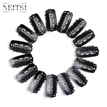 Neitsi 2.3 cm U Shape Clips 3 Color Stainless Steel Hair Snap Clips for Feather Clip In Hair Extensions Wigs Weft 50pcs/pack цена Neitsi 2.3 cm U Shape Clips 3 Color Stainless Steel Hair Snap Clips for Feather Clip In Hair Extensions Wigs Weft 50pcs/pack цены онлайн