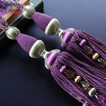 

European curtain tassels hanging ball tie strap holder accessories home decor