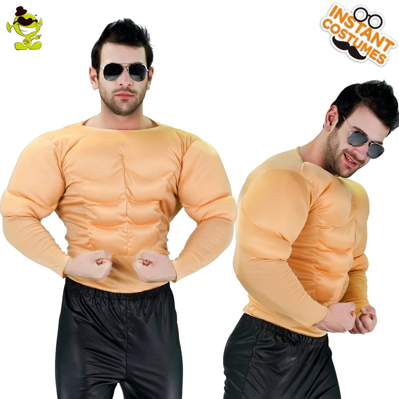 Nuovo Arrivo Muscle Top Men Muscle Top Costumes For Adult Cosplay Halloween Funny Strong Man Role Play Party Costumes