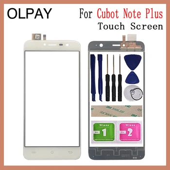 

OLPAY 5.2'' Phone Front Glass For Cubot Note Plus Touch Screen Glass Digitizer Panel Lens Sensor Tools Adhesive+Wipes