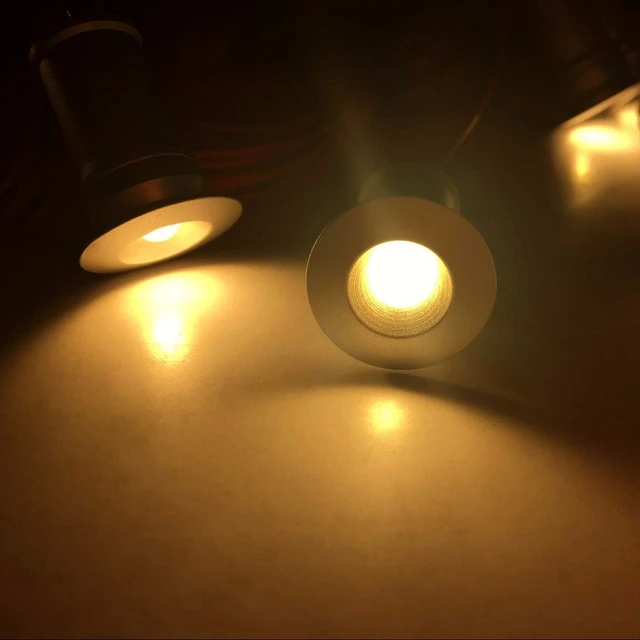 9pcs Set 1w Recessed Led Under Cabinet Lighting Downlights Kit 9 9pcs Set 1w Recessed Led Under Cabinet
