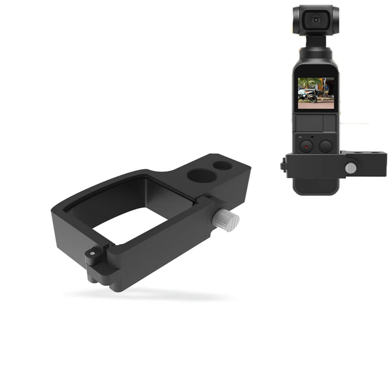 OSMO Pocket Extended bracket CNC Aluminum Adapter 14 38 crew hole  for DJI OSMO Pocket gimbal Camera Accessories 1