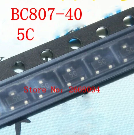 

200pcs BC807-40 SOT23 (BC807 5C + BC817 6C) Каждая 100pcs SOT BC817-40 транзистор новый и оригинальный
