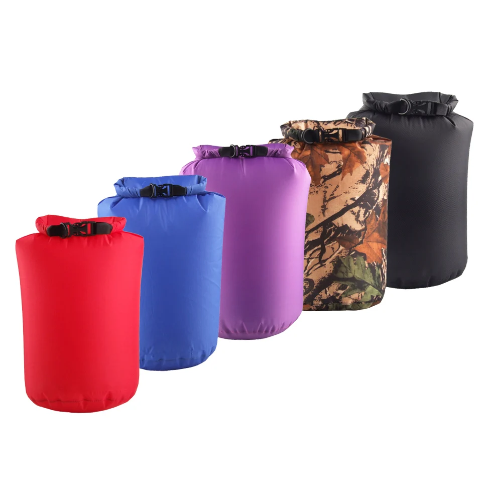 Outdoor Waterproof Dry Bag Storage Roll Top Compression Bag Dry Sack for Camping Floating Fishing Cycling 6L 12L 75L 5 Colors