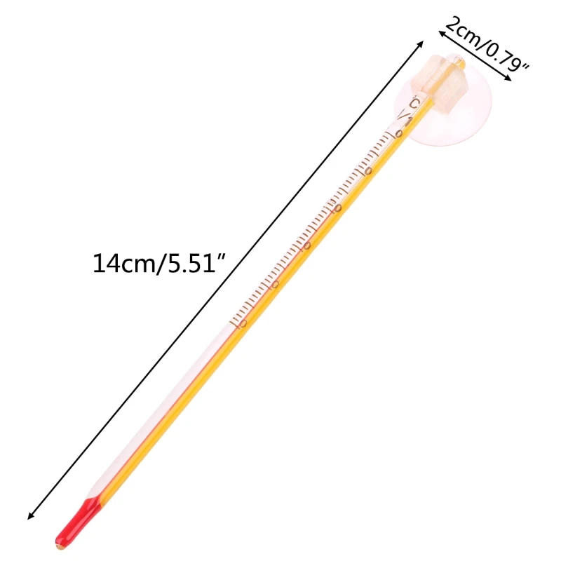 

2019 New Aquarium Glass Thermometer With Sucker Fish Tank Reptile Box Accessory Supplies dropship Pet Supplies