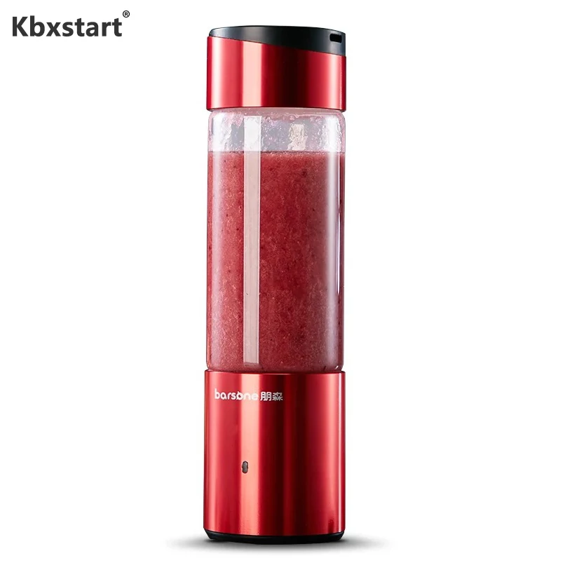

Kbxstart 350ml Portable Electric Multifunction Juicer Cup Smart Wireless USB Recharging 6 Blades Mixer Fruit Blender Machine
