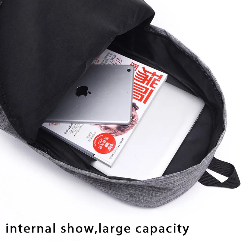 Bacisco Mochila de lona de los hombres de las mujeres de gran capacidad portátil Mochila escolar estudiante bolsas para los adolescentes de viaje Mochila Bacisco Mochila de lona de los hombres de las mujeres de gran capacidad portátil Mochila escolar estudiante bolsas para los adolescentes de viaje Mochila
