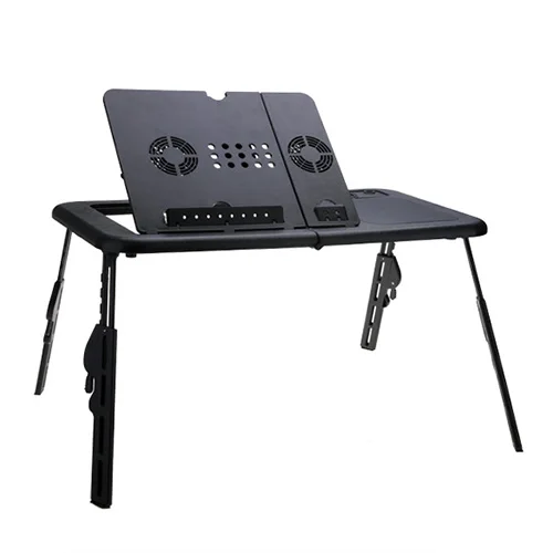 

Portable Foldable Adjustable Folding Table for Laptop Desk Computer Mesa Para Notebook Stand Tray For Sofa Bed Black