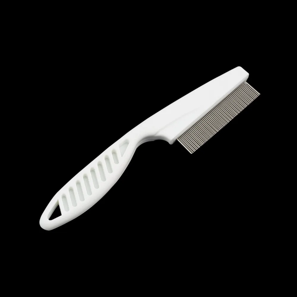 1pcs Pet Dog Hair Flea Comb Stainless Pin Dog Cat Grooming Brush Comb