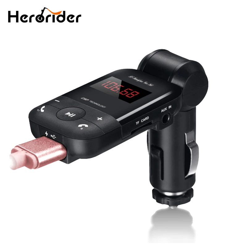 

Herorider Car Audio Bluetooth Fm Transmitter Car Kit Mp3 Player Handsfree USB Car Charger Fm Transmitter Wireless Hands Free