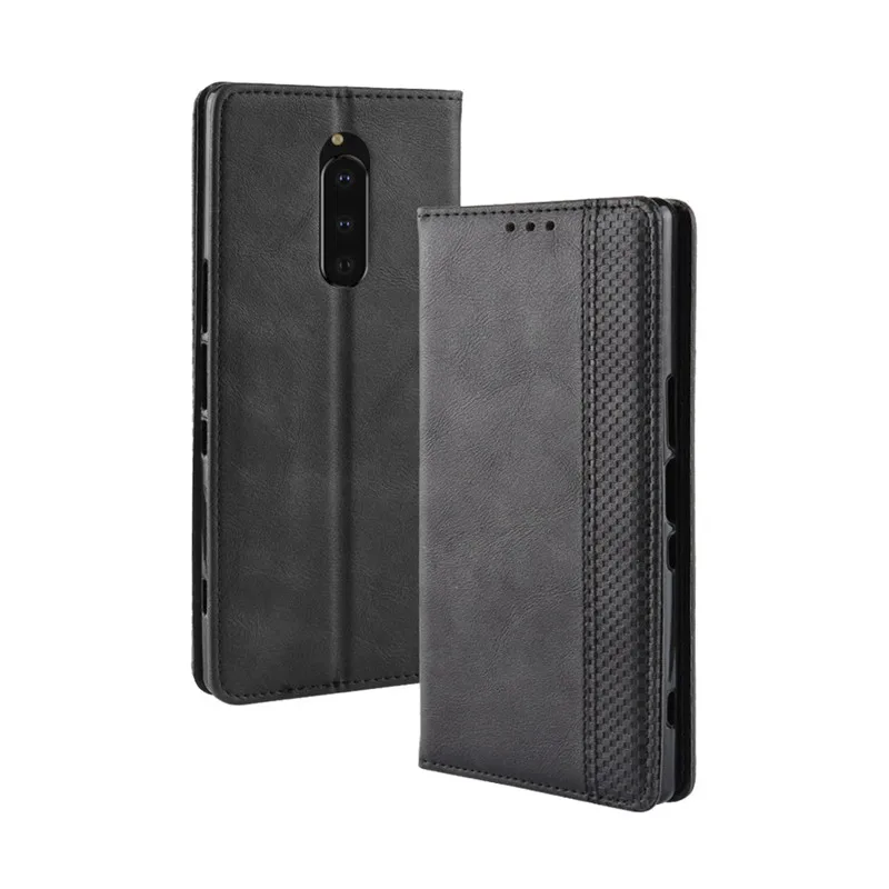 Flip Cover For Sony Xperia 1 Case Wallet Card Stand Magnetic Book Cover For Sony Xperia1 J8110 J8170 J9110 Phone Cases 5