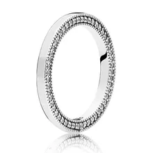 

New Arrived Authentic 925 Sterling Silver Signature Hearts of Pandora Ring For Women Wedding Birthday Gift Fine Pandora Jewelry