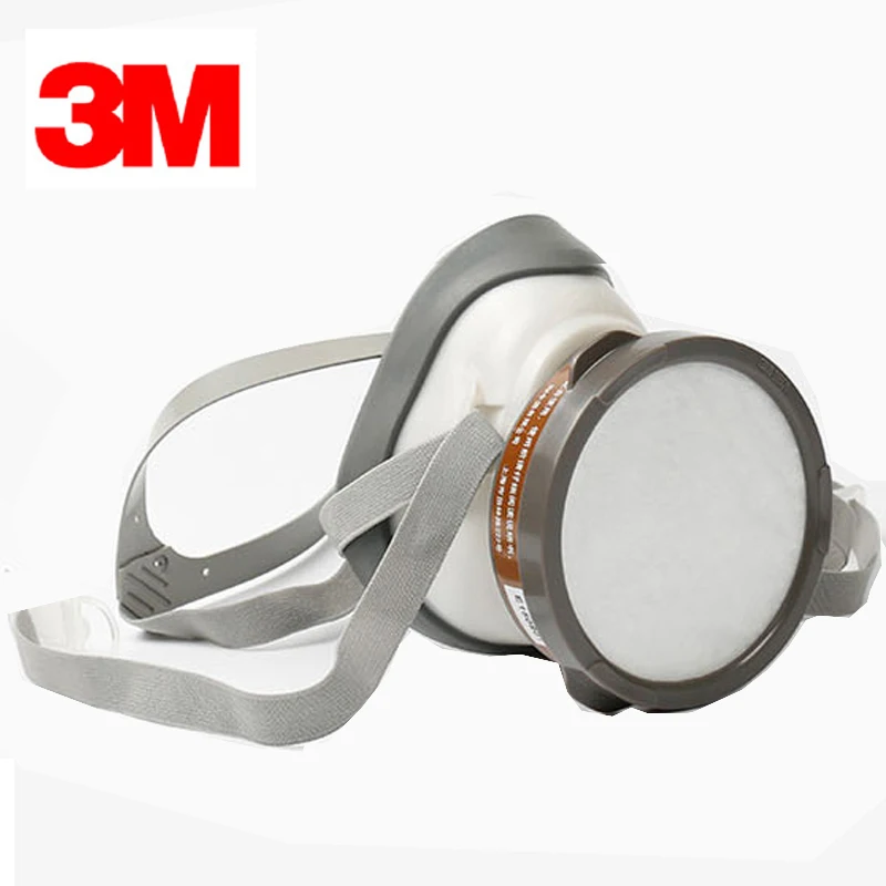 

3M 1201 Half-face Painting Mask 4 in 1 set 3001 Gas Cartridges Spraying Mask Single Pot Double Filters G1201