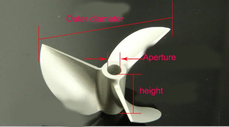 1 шт. CNC Алюминий сплав весло вращение по часовой стрелке и против 3 лезвиями по часовой стрелке против часовой стрелки диаметром 32/34/36/38/40/42/43/45/48/54/55/70 мм пропеллеры для RC лодка модель