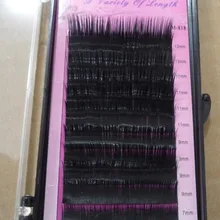 M-818 5 упаковок/лот человеческих волос 0,10 накладные ресницы, набор микс 7/9/11/13 мм в одной коробке