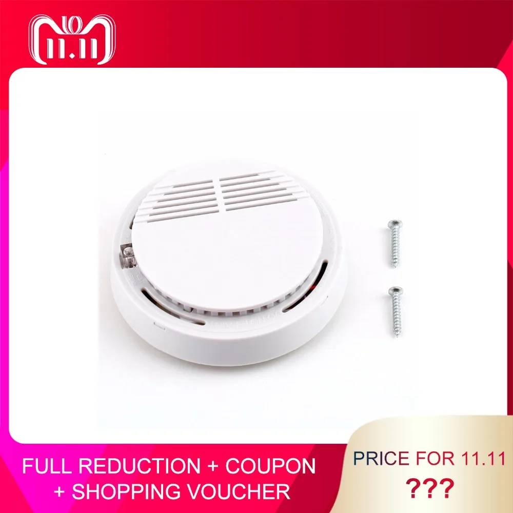 

85dB Fire Smoke Photoelectric Sensor Detector Monitor Home Security System for Family Guard Office building Restaurant