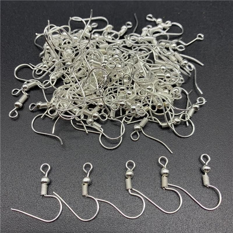 100pcs 20x17mm Earring Findings Earrings Clasps Hooks Fittings DIY Jewelry Making Alloy Hook Drop earrings Accessories