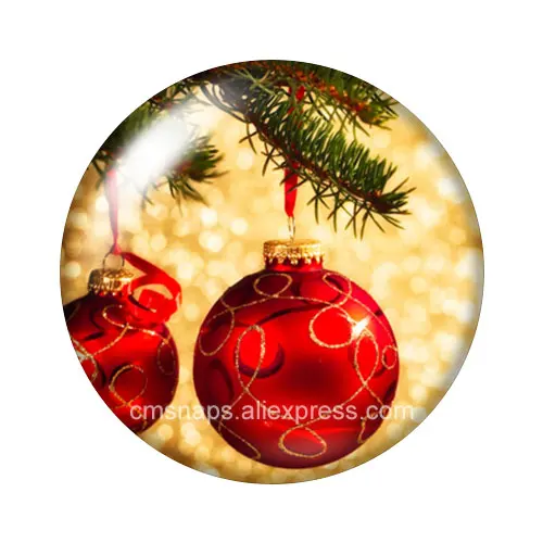 Новые рождественские украшения 10 шт 12 мм/16 мм/18 мм/25 мм круглые фото стеклянные