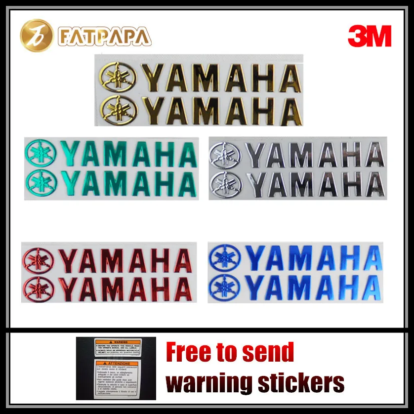 

Motorcycle 3D decals stickers Fit For Yamaha Logo MT 03 07 09 10 YZF R3 R1 R6 R25 Tmax530 500 XJR1300 FZ8 FZ6
