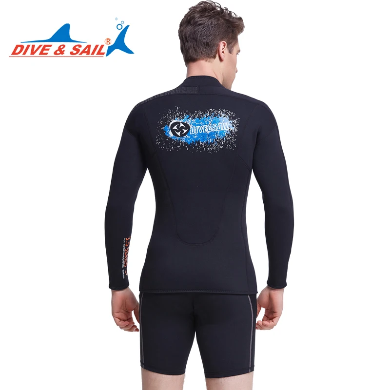 Мужской неопреновый гидрокостюм с длинным рукавом Размеры s xxxL|3mm wetsuit jacket|wetsuit