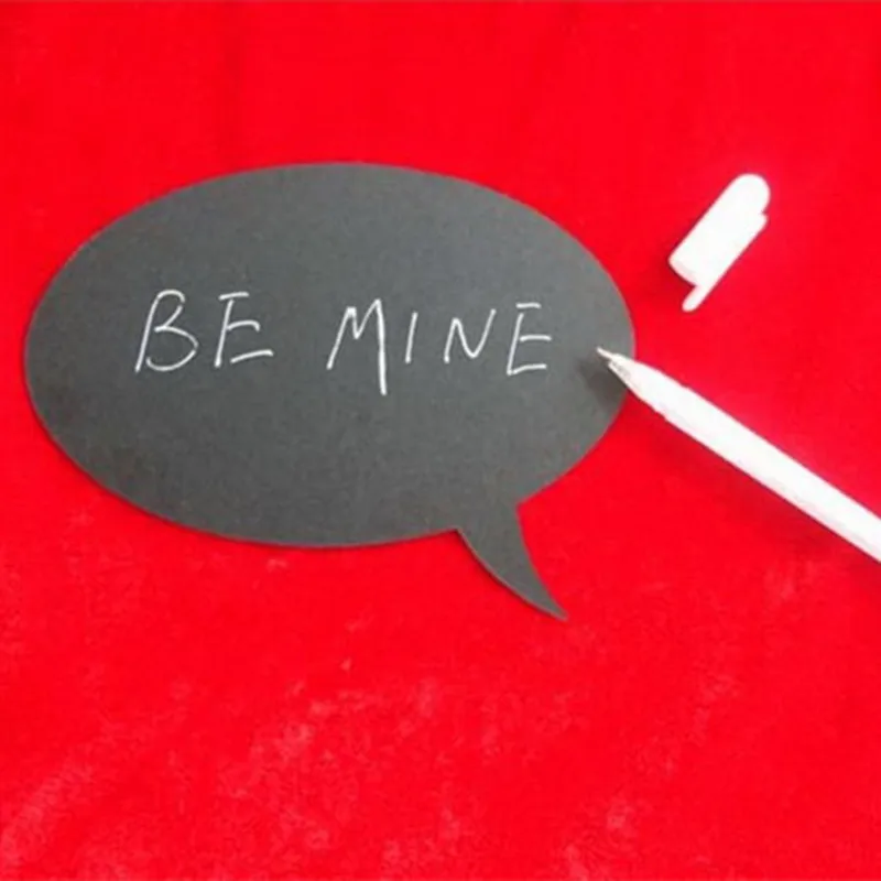 10pcs-set-Black-Dialog-Box-Small-blackboard-photo-booth-props-wedding-decoration-party-supply-photo-props (5)