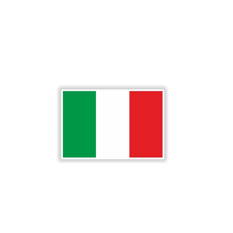 YJZT 14,1 см* 9,4 см Светоотражающие итальянский флаг креативные автомобильные стикеры Аксессуары для велосипеда 6-0434