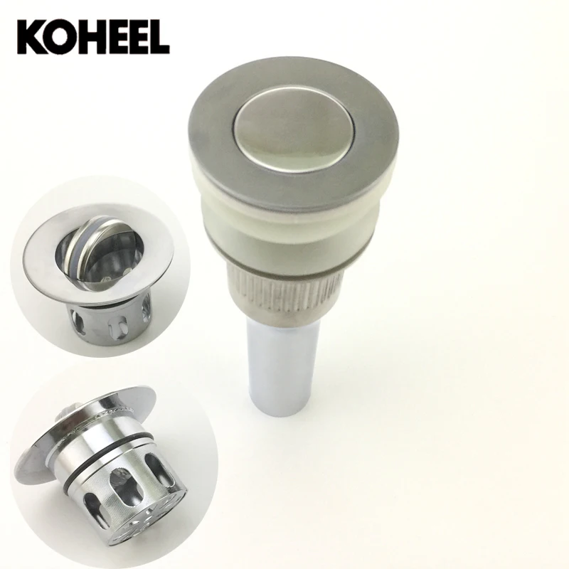 New Style Polished Copper Wash Basin Draine Take Out Up Drain Sink With