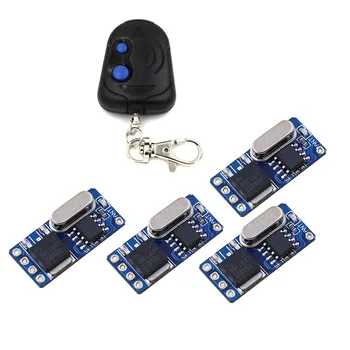 

Good Sales DC3.5V-DC12V 3.7V 4.2V 5V 6V 7.4V 9V 12V Mini RF Receiver Micro Remote Control Switches Momentary Toggle Learning