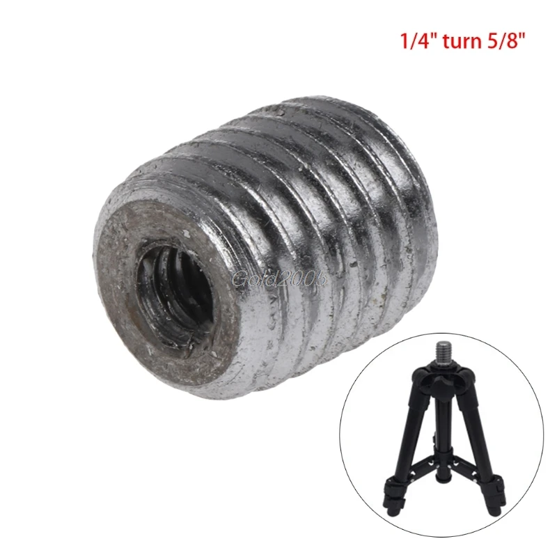 

1 PCS 1/4 "Turn 5/8" Universal Stainless Steel Tripod Bracket Adapter For 2/5/8 Lines Laser Level tripod New S03 Drop ship