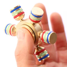 10 pcs EDC Anti Stress Toys For Kids Adults Newest Glowing Hand Spinner Fidget Finger Gyro Ceramic Ball Bearing Desk Focus Toy