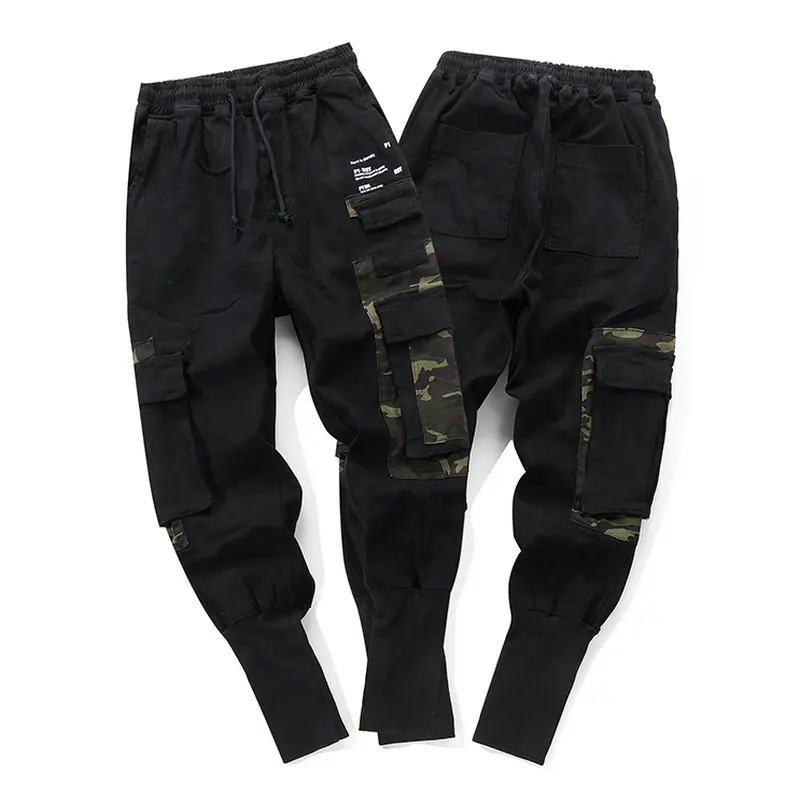 

Hot Fashion Streetwear Jogger Pants Men High Quality Cotton Hip Hop Camouflage Casual Slim Black Sweatpants Men