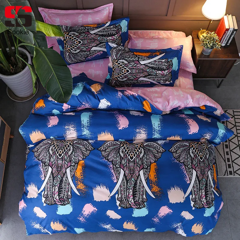 Sookie Elephant Exotic Bedding Set Twin Full Queen King Size 3pcs Bed