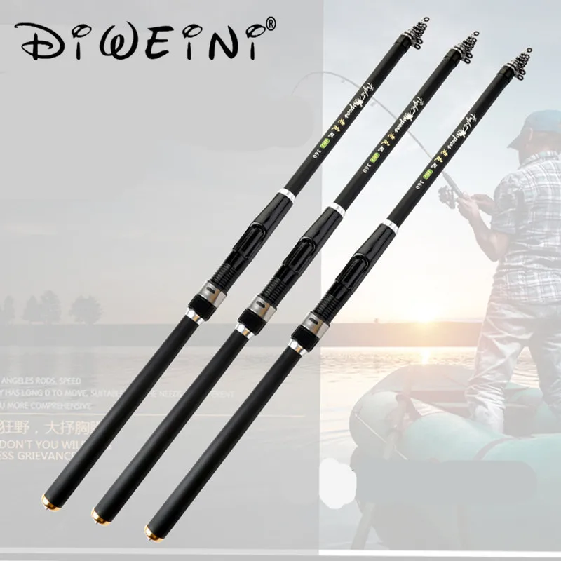 Buy High Carbon Telescopic Fishing Rod 2.4m 3.0m 3.6m