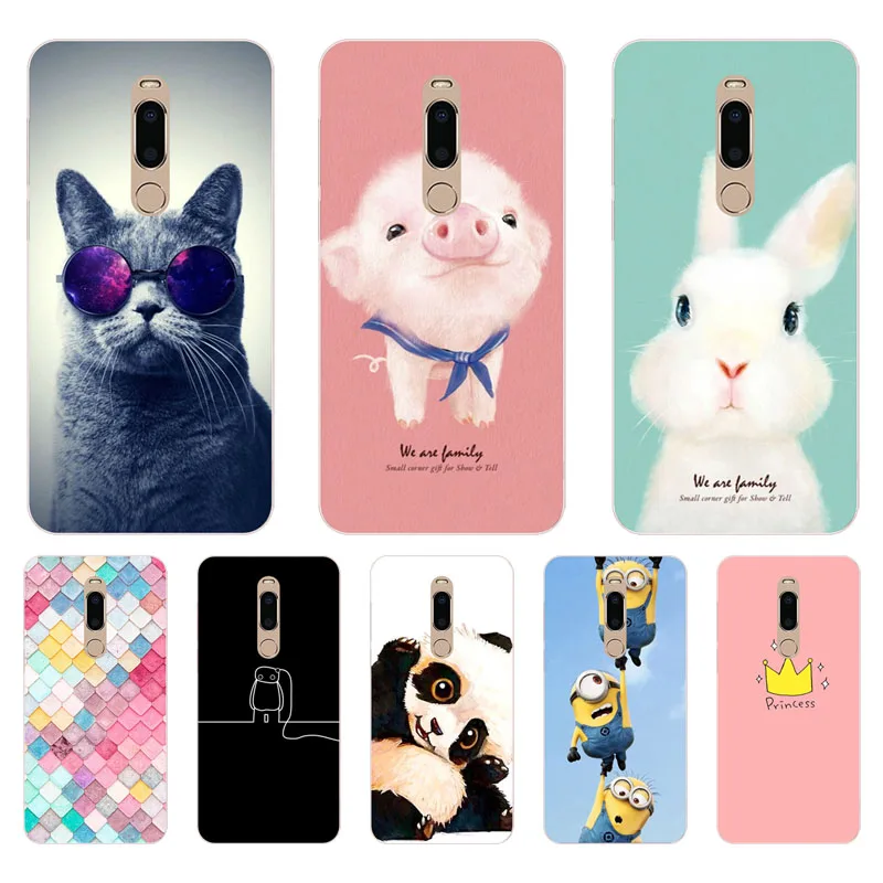 

meizu note 8 Case,Silicon Painted animals Painting Soft TPU Back Cover for meizu m8 note protect Phone cases shell