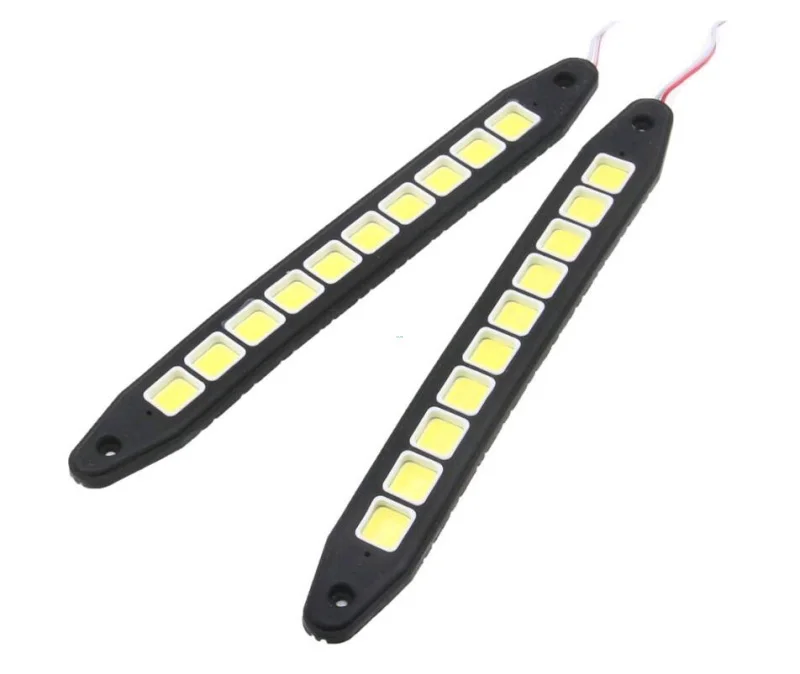 

Headlight 2PC 20W Waterproof LED 12V Daytime Running Light DRL #V COB Strip Lamp Fog L