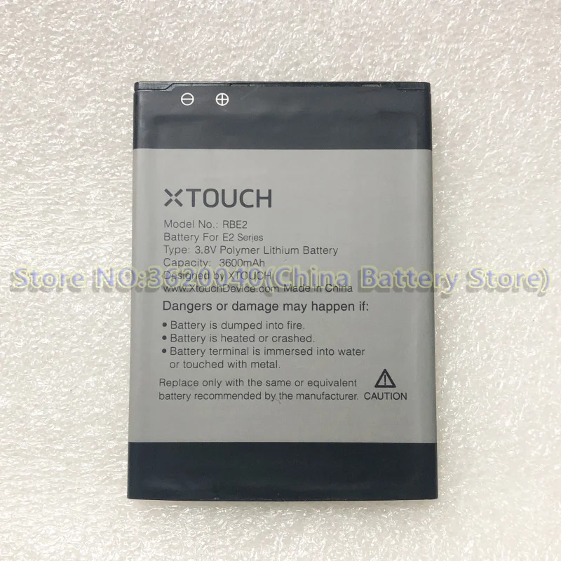 GND 3 8 V 3600mAh RBE2 Сменный аккумулятор для XTOUCH E2 серии smartphone Li-Ion bateria Li-полимерная