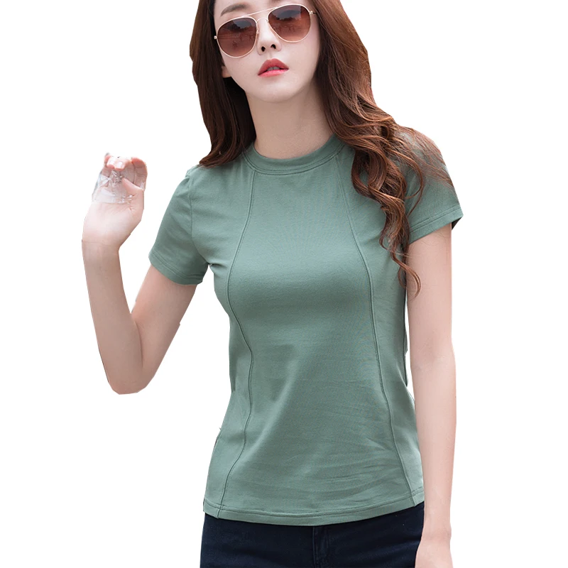 

Shintimes Camiseta Mujer 2019 Summer Harajuku Cotton T Shirt Women Tops Short Sleeve Casual Tshirts White Basic Tee Femme Shirt