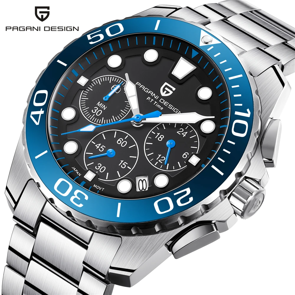 

2018 New Mens Watches Top Brand PAGANI DESIGN Luxury Waterproof Sport Military Quartz Watch Men Clock Relogio Masculino Saat