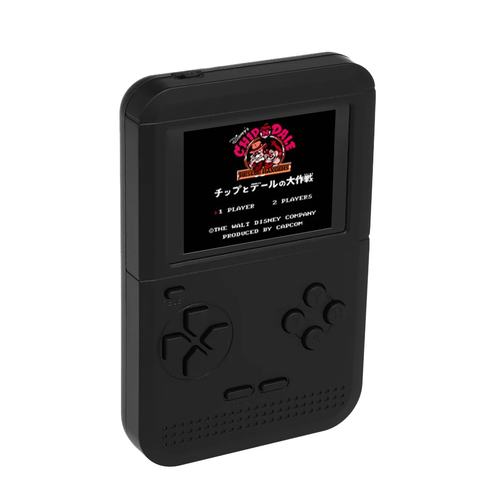 Q1 Ручной игровой консоли игровой автомат двойной Батарея питания встроенный 300 классические игры AV с 2,6 дюйма Экран Дисплей для дети