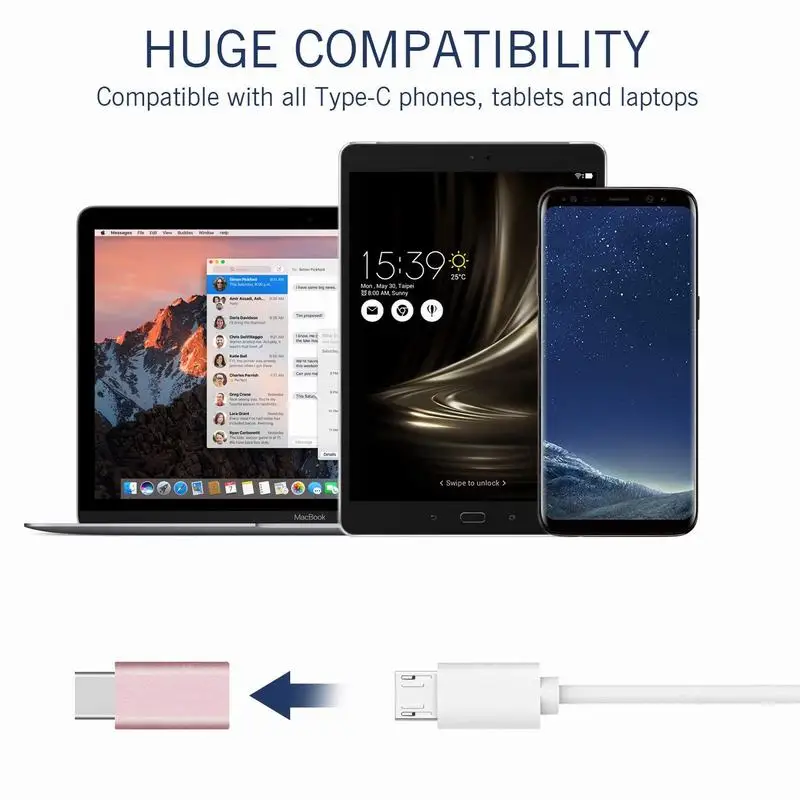 Hsmeilleur Тип C папа Type Cabo адаптер USB конвертер для Xiaomi Mi 5 8 6 mi6 Mi8 oneplus 5t Letv le eco 2 кабель 10