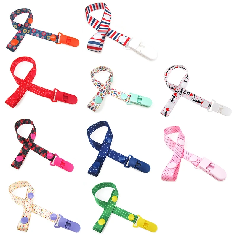 Attache-tétine pour bébé | Attache-sucette, porte-ruban chaîne, Clips de sucette, laisse sangle porte-mamelon pour nourrissons