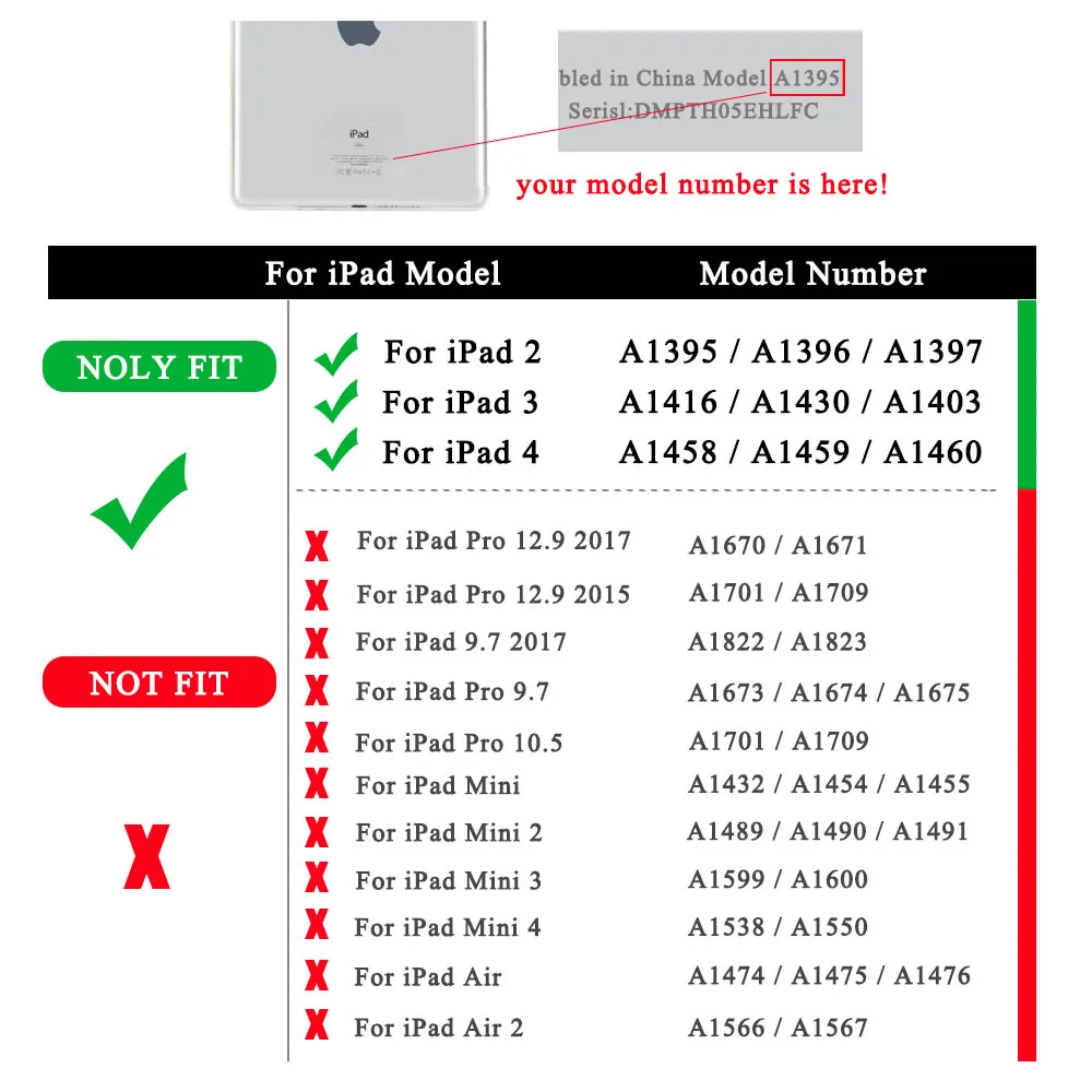Redlai мягкие ТПУ кремния тонкий Планшеты чехол для Apple iPad 234 прозрачный можно