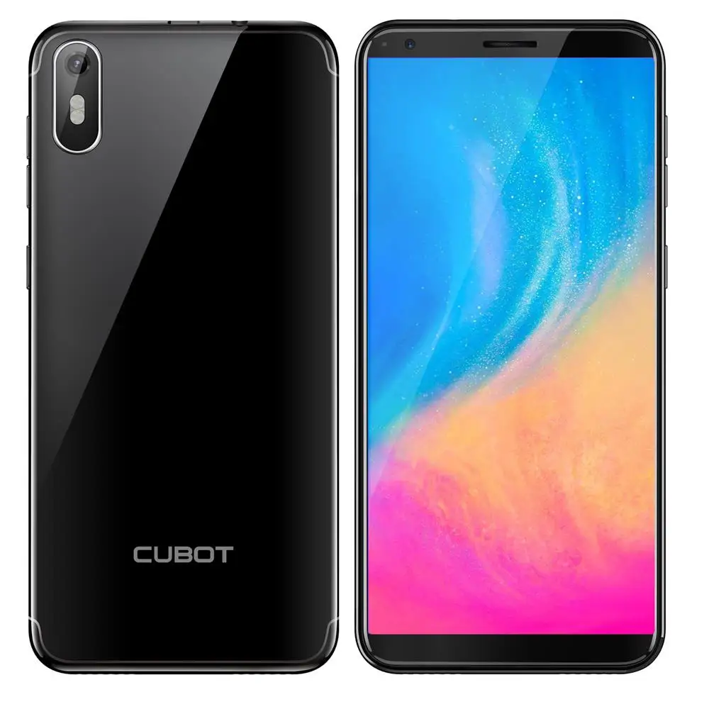 Cubot J5 Android 9,0 5,5 дюймов 18:9 полный экран 2 Гб 16 Гб MT6580 четырехъядерный смартфон 2800 мАч 3g двойной Nano Sim мобильный телефон