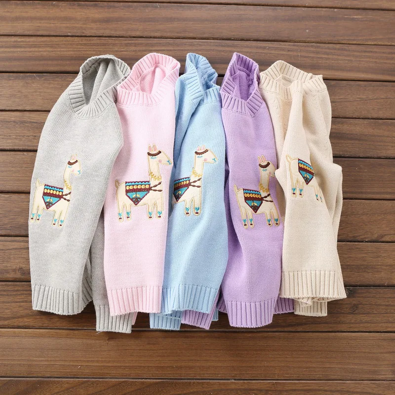 Новые модные свитера для девочек Одежда для девочек 2-6 лет Детские свитера#8079