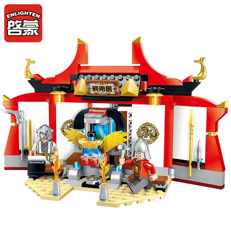 

Enlighten Building Block Creation of the Gods WEAPON WORKSHOP 2 Figures 242pcs Educational Bricks Toy Boy Gift