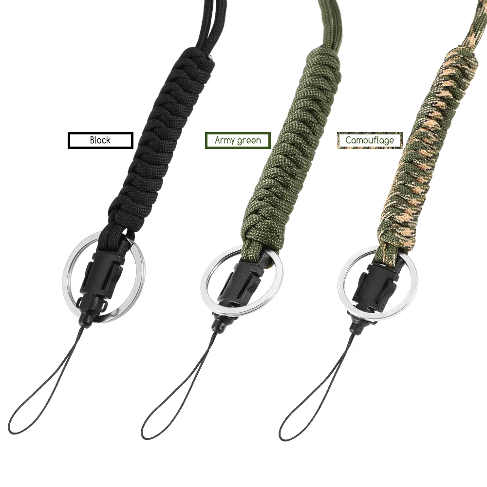 Paracord المظلة الحبل في الهواء الطلق الحبل غي حبل 7 ستراند التخييم المظلة خيمة حبل الهاتف بطاقة كاميرا سلسلة حبال