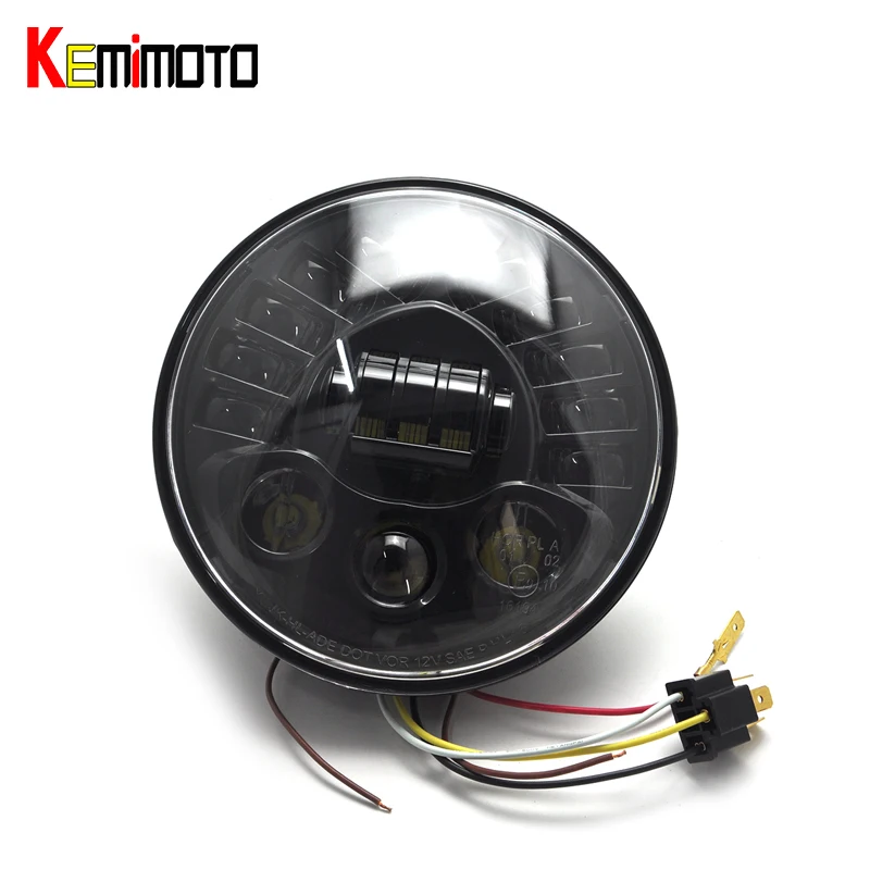 

KEMiMOTO Motorcycle Headlight 7'' LED Motorcycle Headlight for BMW R NINE T 2014 2015 2016 2017