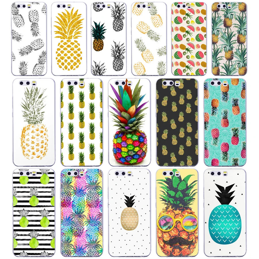 

63G pineapple Case For Huawei P10 Case Cover Pattern Soft Silicone for huawei P10 Case TPU cover Phone bag
