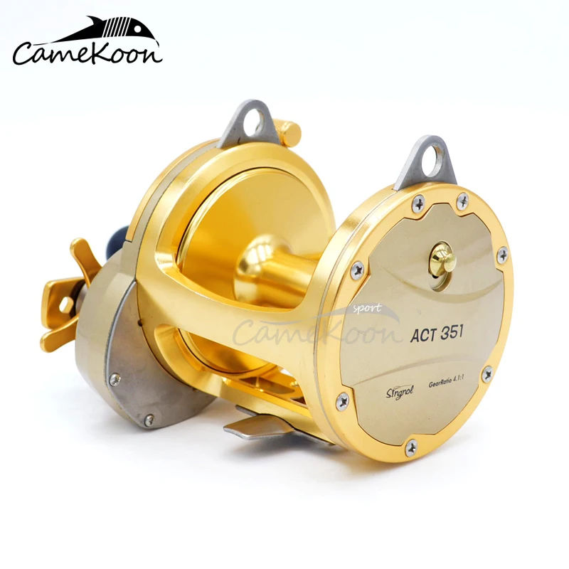 CAMEKOON ستار السحب المياه المالحة التصيد بكرات 3 + 1 الكرة محامل 15 كجم ماكس السحب الحق طبلة ذات يد قارب الصيد بكرة