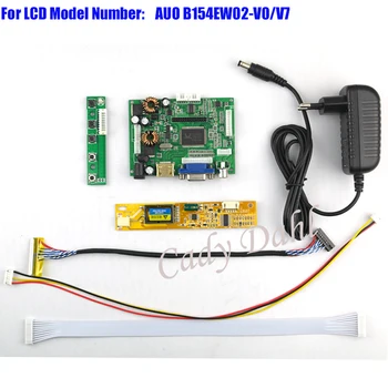 

HDMI VGA 2AV Audio Video Controller Board + Inverter + 30P Lvds Cable Kits for B154EW02 V0 V7 1280x800 1ch 6 bit LCD Display